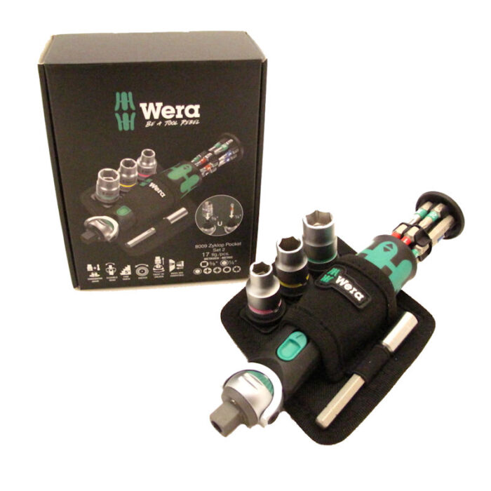 Wera 05004281001 Vierkant-Knarre 8009 Zyklop Pocket Set 2