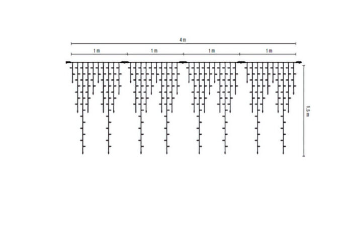 MK 019-396 LED Giant Ice Lite 304 - 230 V - 4 M weisses Kabel 304 LED - Weisse LED - Koppelbares System IP 67 – Bild 3